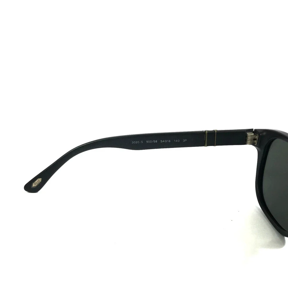 Persol Sunglasses 3020-S 900/58 Black Cat Eye Frames with Gray Polarized Lenses